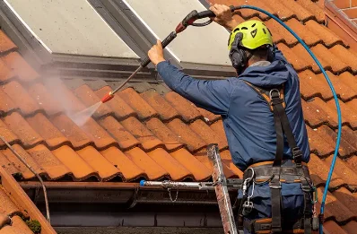 Démoussage et hydrofuge de toiture à Frugerès-les-Mines